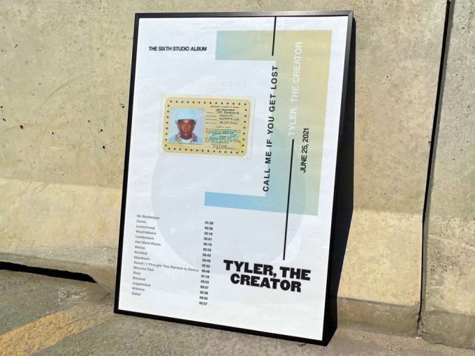 Tyler The Creator “Call me if you get lost” Album Cover Poster