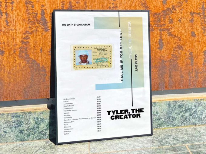 Tyler The Creator “Call me if you get lost” Album Cover Poster