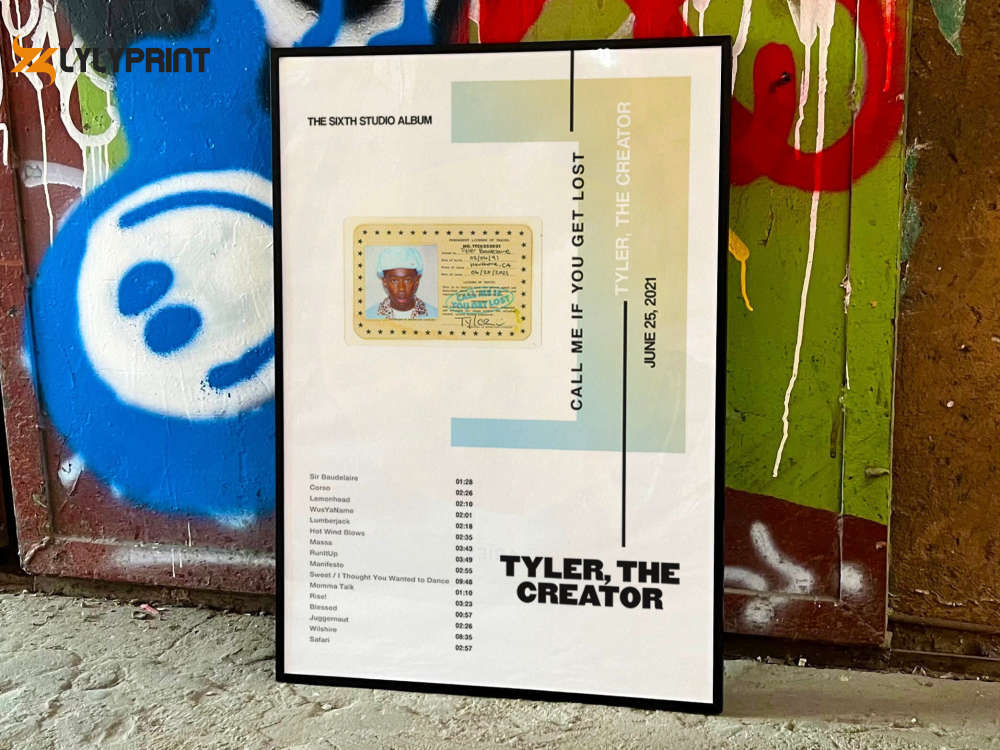 Tyler The Creator “Call me if you get lost” Album Cover Poster Tyler The Creator “Call me if you get lost” Album Cover Poster