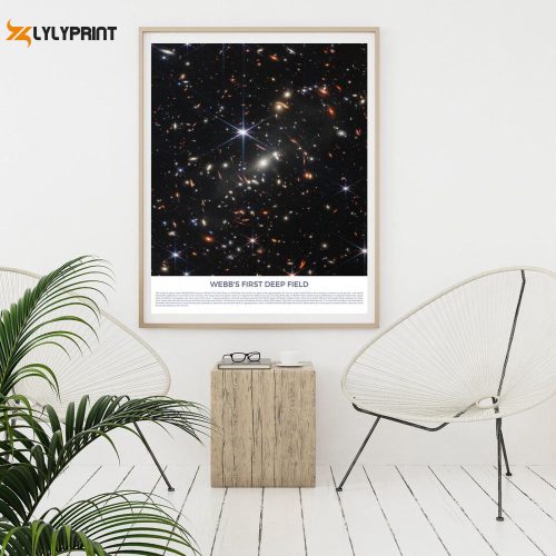 Webb's First Deep Field, James Webb Space Telescope first image, NASA poster, JWST picture, Webb images