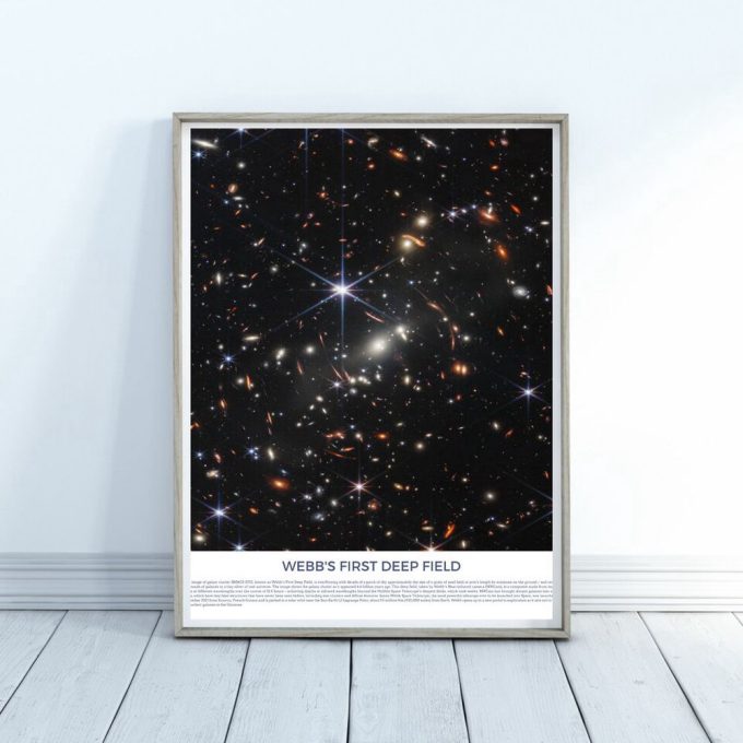 Webb’s First Deep Field, James Webb Space Telescope first image, NASA poster, JWST picture, Webb images
