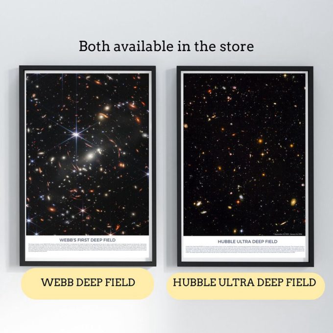 Webb’s First Deep Field, James Webb Space Telescope first image, NASA poster, JWST picture, Webb images