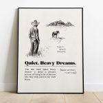 Zach Bryan Quiet Heavy Dreams Poster