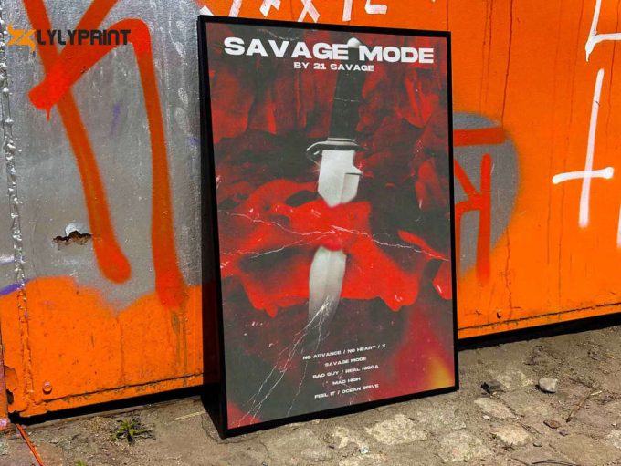 21 Savage “Savage Mode” Album Cover Poster #fac