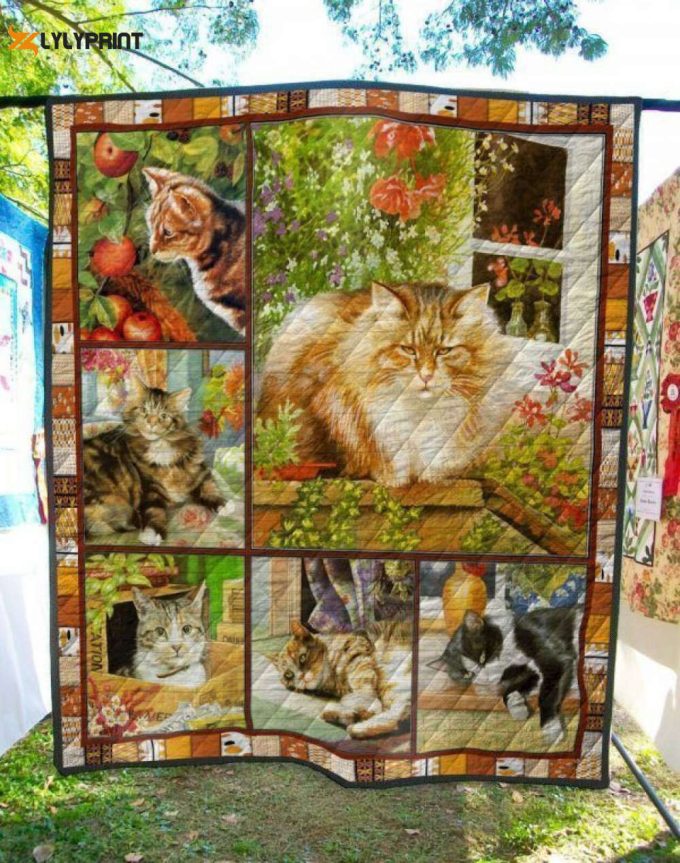 A Big Cat 3D Customized Quilt