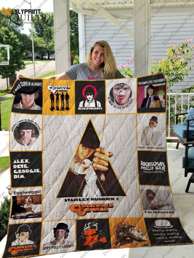 A Clockwork Orange 3D Customized Quilt Blanket