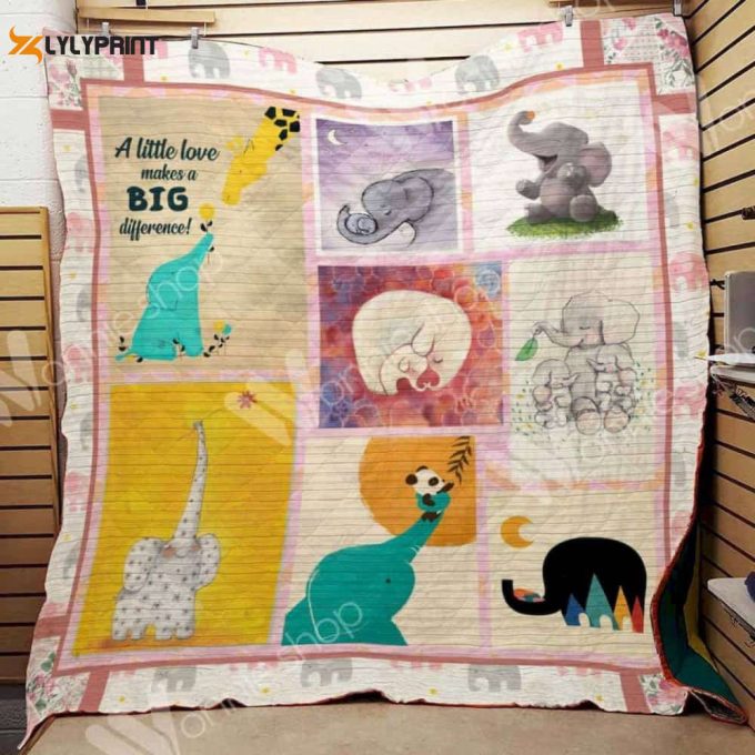 A Little Love Makes A Big Difference 3D Customized Quilt