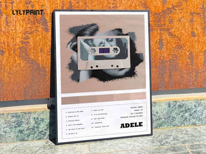 Adele “21” Album Cover Poster #cassette