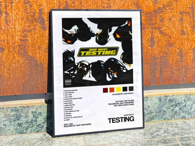 Asap Rocky “Testing” Album Cover Poster #2
