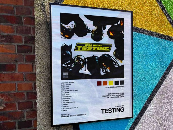 Asap Rocky “Testing” Album Cover Poster #2