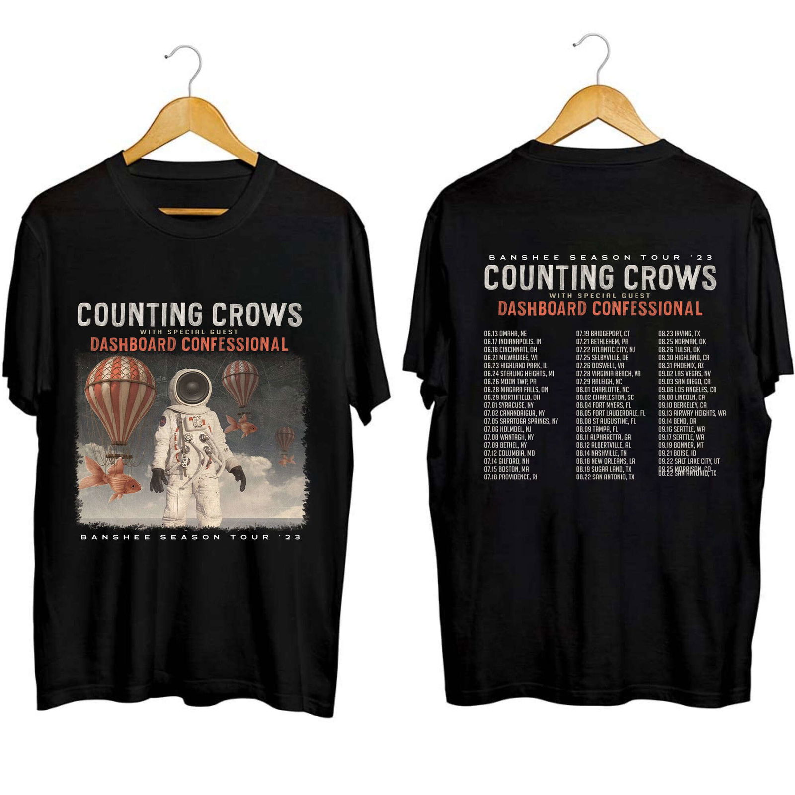 Counting Crows 2023 Concert Tee: Banshee Season Tour – Ultimate Fan Merch Counting Crows 2023 Concert Tee: Banshee Season Tour – Ultimate Fan Merch
