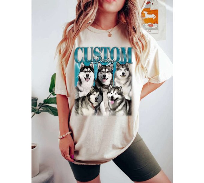 Custom Dog Design T-Shirts Custom Dog Shirt Custom Design Tees Custom Design Hoodie Custom Design Sweatshirt Retro T-Shirt