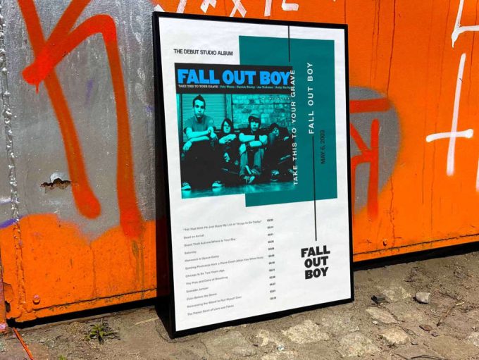 Fall Out Boy “Take This To Your Grave” Album Cover Poster #3