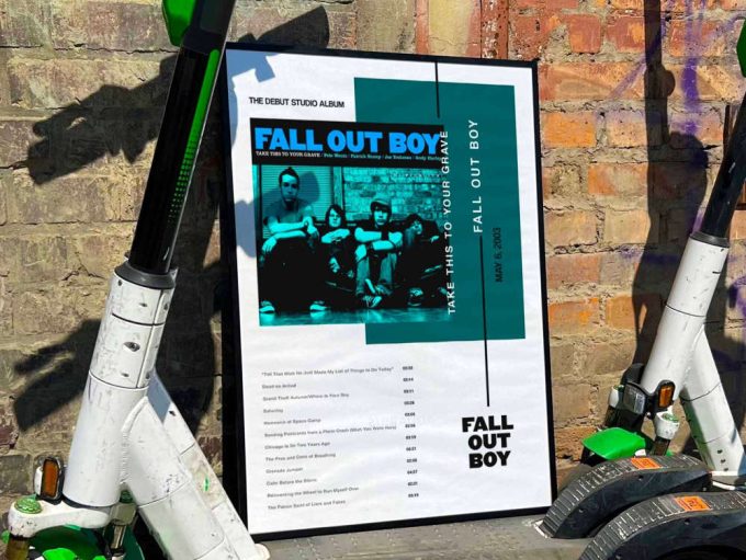 Fall Out Boy “Take This To Your Grave” Album Cover Poster #3
