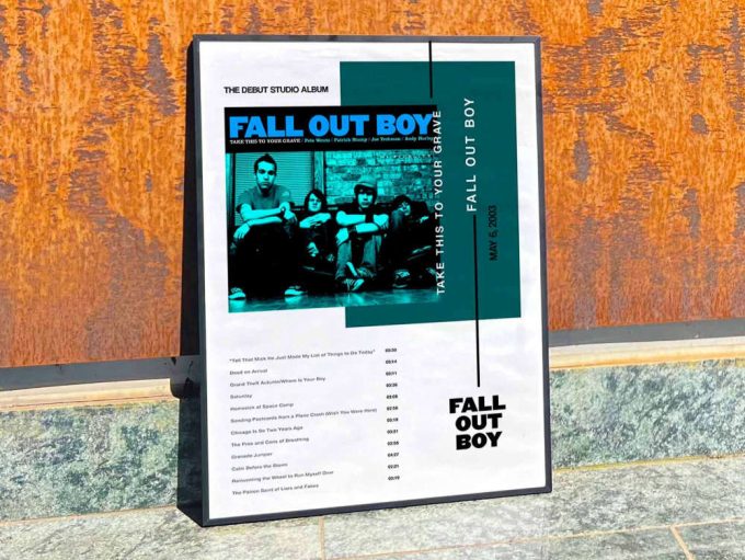 Fall Out Boy “Take This To Your Grave” Album Cover Poster #3