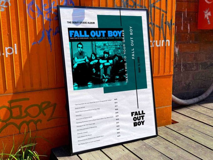 Fall Out Boy “Take This To Your Grave” Album Cover Poster #3