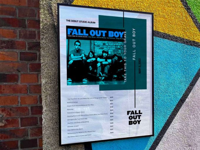 Fall Out Boy “Take This To Your Grave” Album Cover Poster #3
