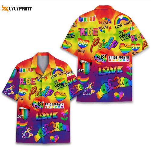 Gifts For Party unisex Hawaiian shirt Group Hawai Gifts Summer hawai LGBTQ Pride Hawaiian Shirts LGBT Rainbow Pride Month Equality