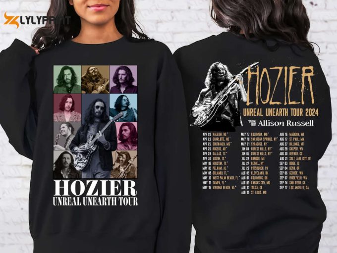 Hozier Unreal Unearth list Shirt, Hozier Music SweatShirt, No Grave Can Hold My Body Down, Hozier In A Week Hoodie Gift for music lover