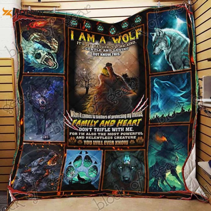 I Am A Wolf 3D Customized Quilt