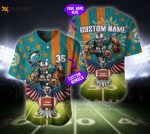 Miami Dolphins Baseball Jersey Custom Name And Number Fan Gifts