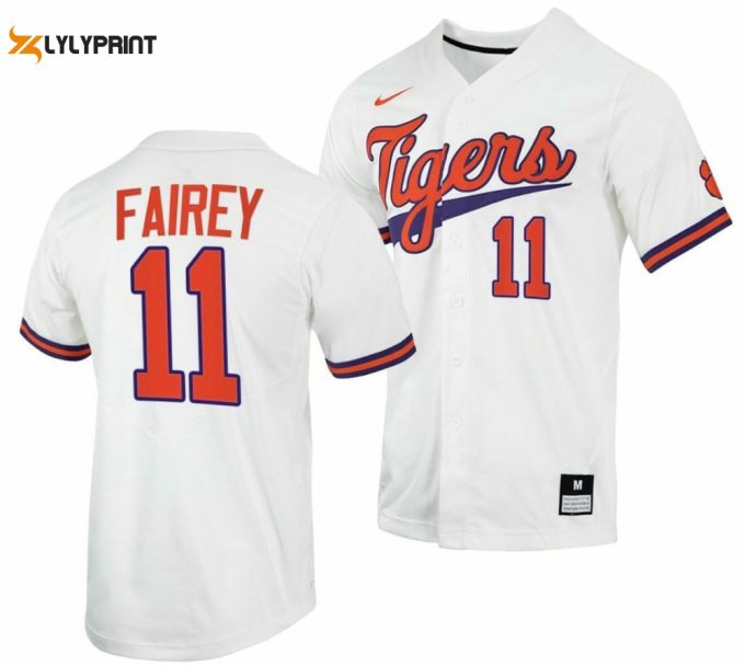 Personalized Clemson Tigers Baseball Jersey Custom Name For Fans BJ0145