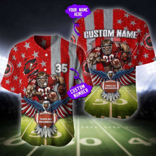Tampa Bay Buccaneers Baseball Jersey Custom Name And Number Gift For Men Women