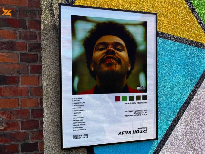 The Weeknd “After Hours” Album Cover Poster #2
