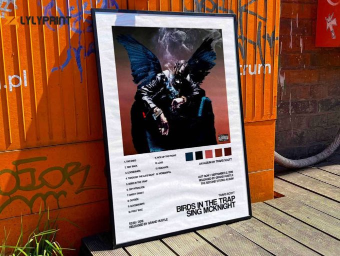 Travis Scott “Birds In A Trap Sing McKnight” Album Cover Poster #2