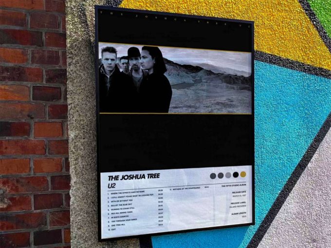 U2 “The Joshua Tree” Album Cover Poster #6
