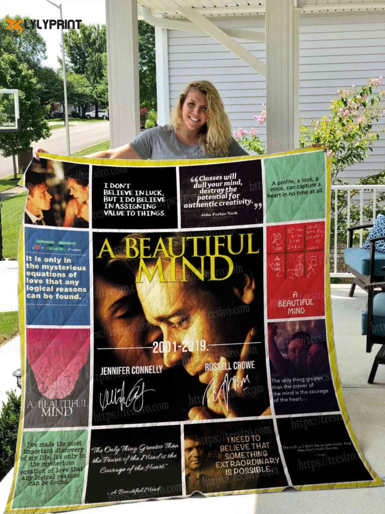 A Beautiful Mind 3D Quilt Blanket A Beautiful Mind 3D Quilt Blanket