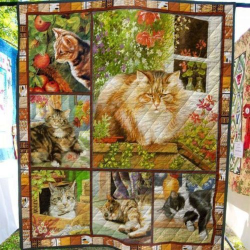 A Big Cat 3D Customized Quilt