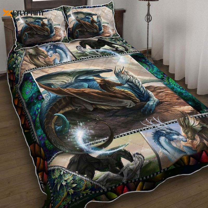 A Couple Of Dragon Quilt Bedding Set A Couple Of Dragon Quilt Bedding Set
