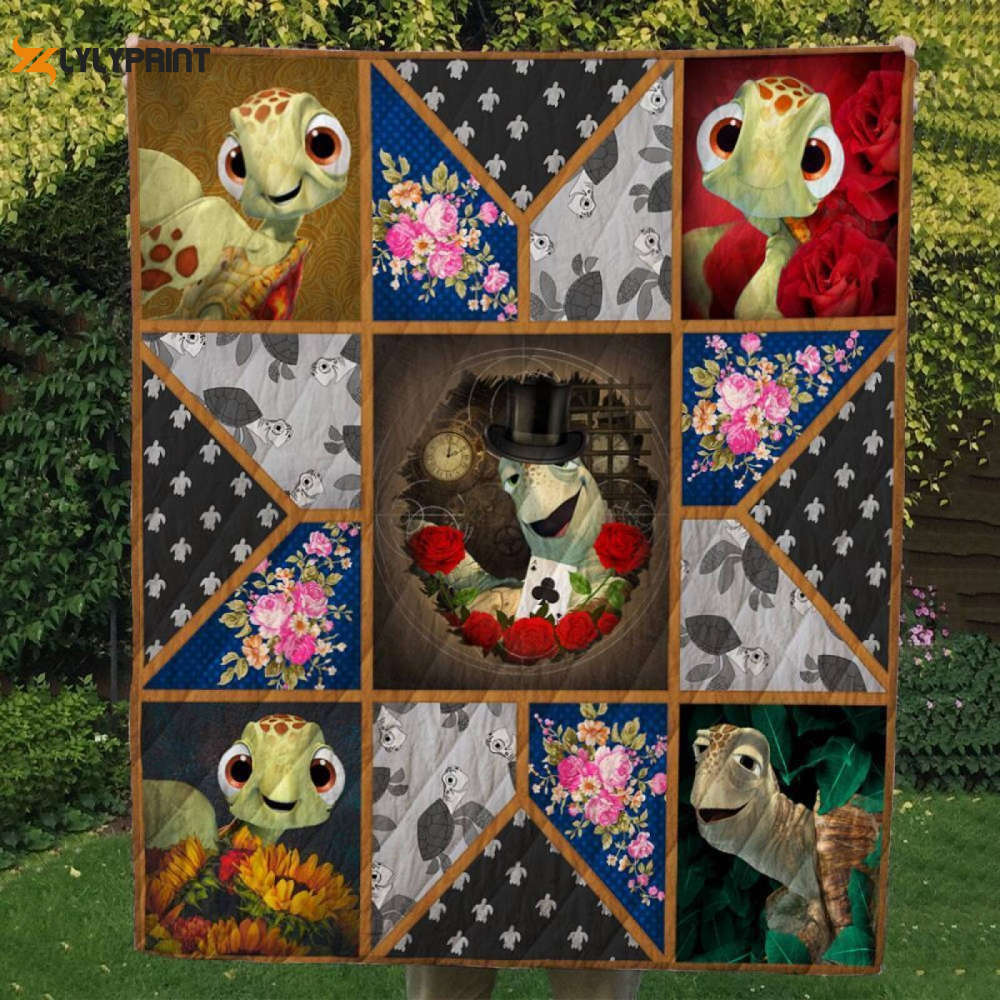 A Cute Turtle Customize Quilt Blanket A Cute Turtle Customize Quilt Blanket