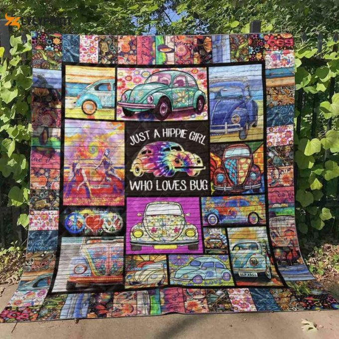 A Hippie Girl 3D Customized Quilt Blanket