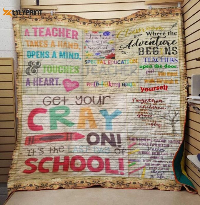 A Teacher Opentmind 3D Customized Quilt Blanket