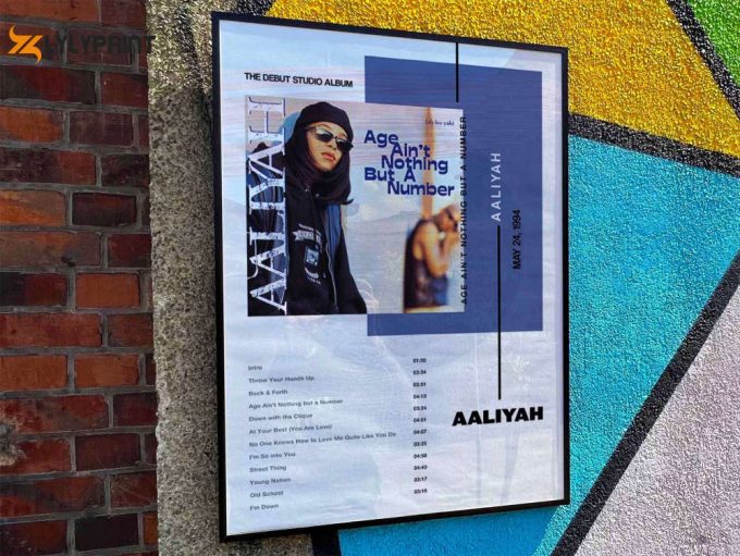 Aaliyah “Age Ain”t Nothing But A Number” Album Cover Poster #3