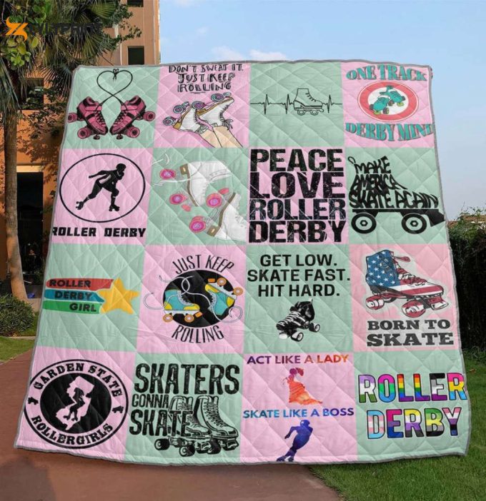 Act Like A Lady Skate Like 3D Customized Quilt