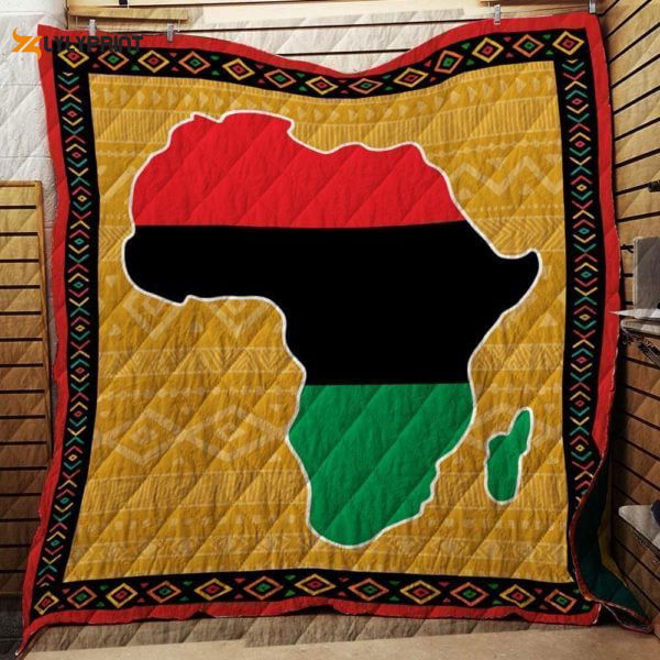 Africa Map Style 3D Customized Quilt Blanket For Fans Home Decor Gift Africa Map Style 3D Customized Quilt Blanket For Fans Home Decor Gift