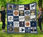 Akron Zips 1 Quilt Blanket For Fans Home Decor Gift