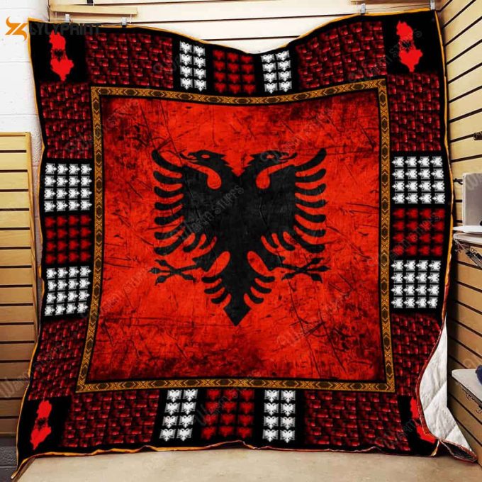 Albania Special 3D Customized Quilt Blanket For Fans Home Decor Gift