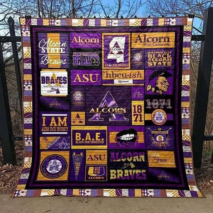 Alcorn State 1 Quilt Blanket For Fans Home Decor Gift