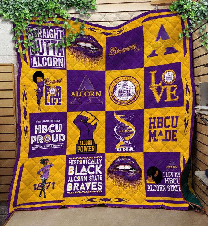 Alcorn State Quilt Blanket For Fans Home Decor Gift