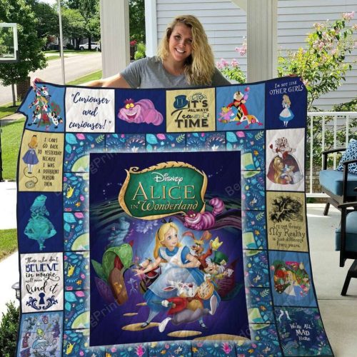 Alice In Wonderland 4 Quilt Blanket For Fans Home Decor Gift