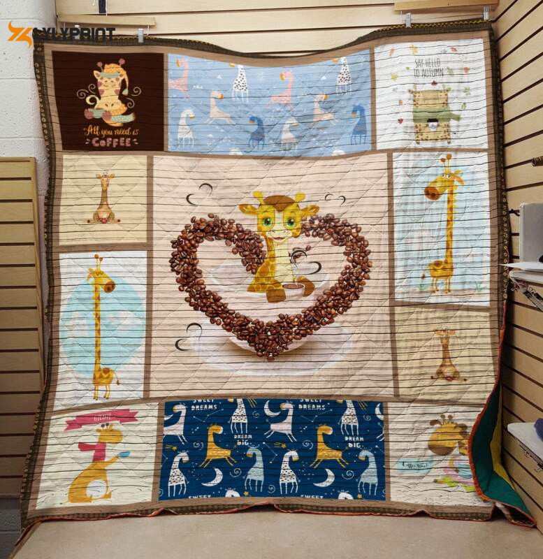 All You Need Giraffe 3D Customized Quilt Blanket For Fans Home Decor Gift All You Need Giraffe 3D Customized Quilt Blanket For Fans Home Decor Gift
