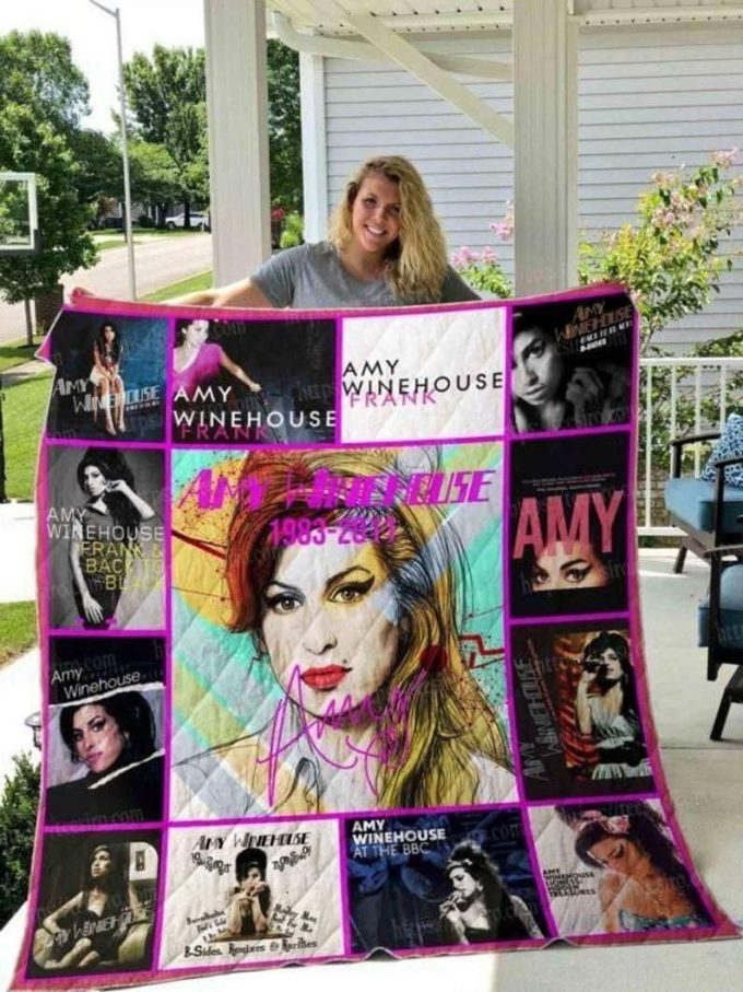 Amy Winehouse Quilt Blanket For Fans Home Decor Gift v