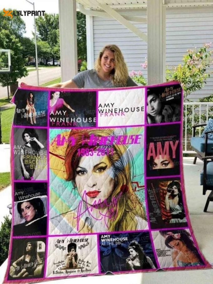 Amy Winehouse Quilt Blanket For Fans Home Decor Gift v