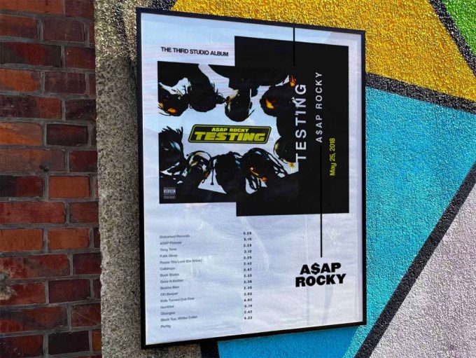 Asap Rocky “Testing” Album Cover Poster #3