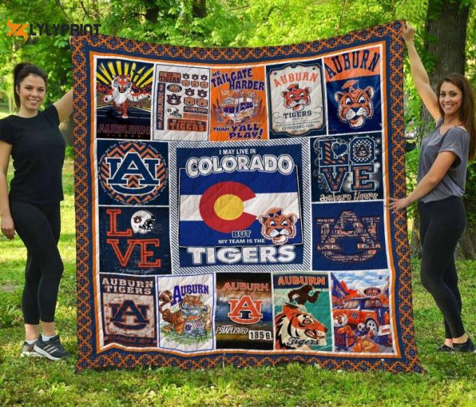 Auburn Tigers Colorado 3D Customized Quilt Blanket