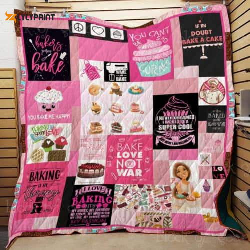 Baking Is My Therapy 3D Customized Quilt Blanket For Fans Home Decor Gift
